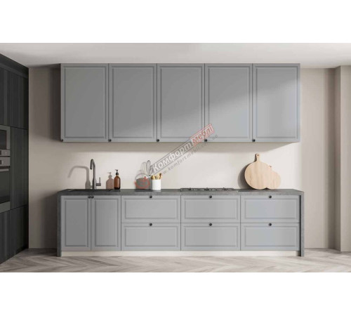 Готова кухня Комфорт Діамант 2.4 метра Попільний