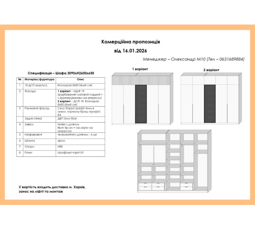 Варіант Шафи розпашної №94 16.01.2026