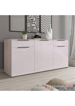 Великий комод Комфорт Flex 1.5 м МДФ фасад Оксамит бежевий для косметики