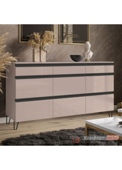 Сучасний комод Комфорт Flex 150 см з ДСП фасадами Тоффі в кімнату
