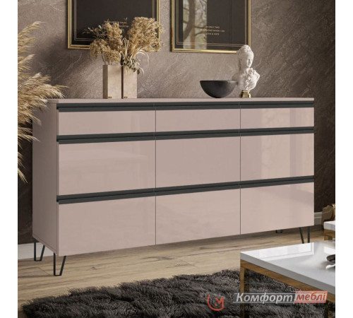 Сучасний комод Комфорт Flex 150 см з ДСП фасадами Тоффі в кімнату