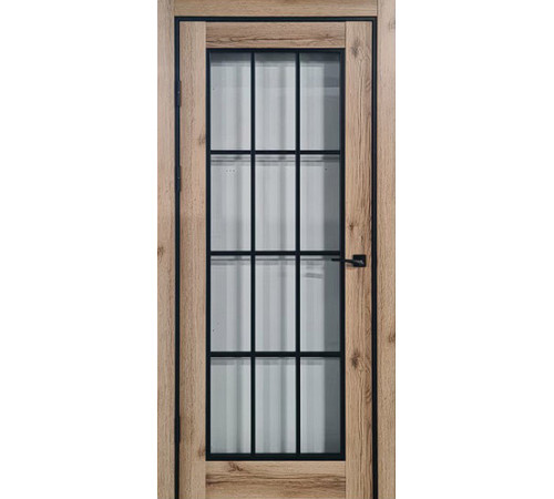 Міжкімнатні Двері Brama Eco-cell 16-33 Чорне скло