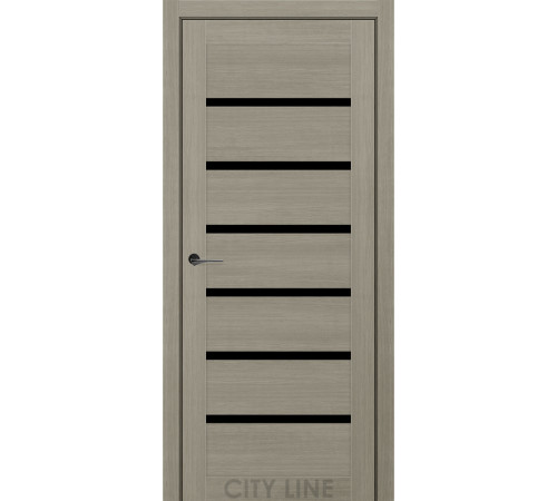 Міжкімнатні Двері City Line Express BROOKLYN Чорне скло