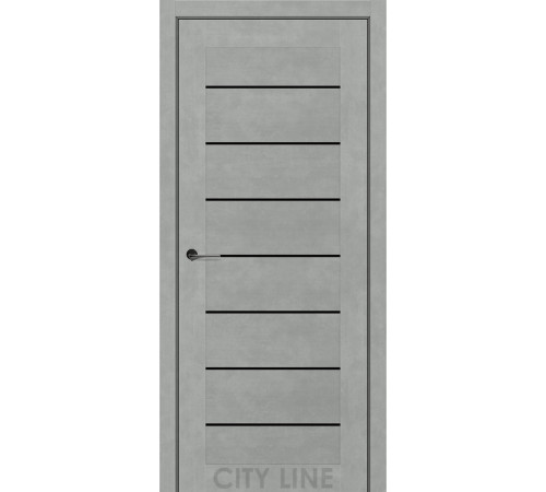 Міжкімнатні Двері City Line Express CLINTON Чорне скло
