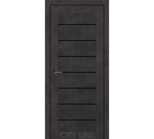 Міжкімнатні Двері City Line Express CLINTON Чорне скло