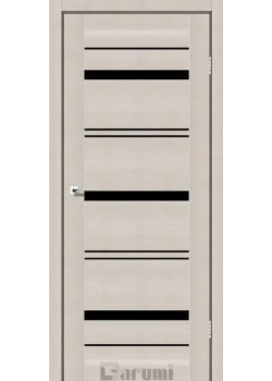 Двері Darumi Doors Darina дуб мембау Чорне скло