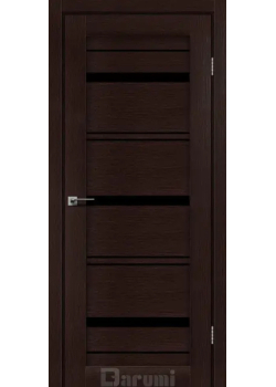 Двері Darumi Doors Darina дуб честнат Чорне скло