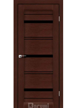 Двері Darumi Doors Darina венге панга Чорне скло