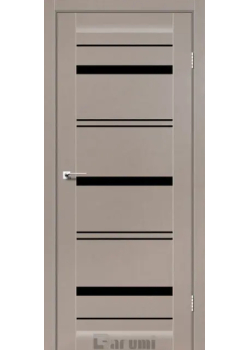 Двері Darumi Doors Darina сірий краст Чорне скло
