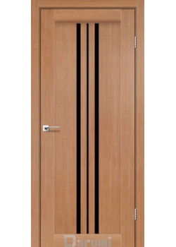 Двері Darumi Doors Stella дуб натуральний Чорне скло