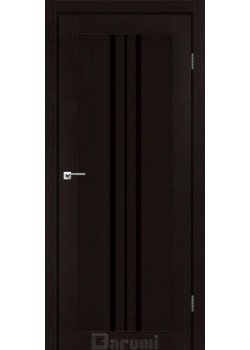Двері Darumi Doors Stella дуб честнат Чорне скло