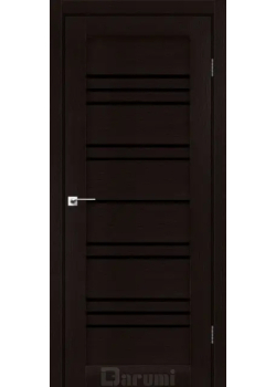 Двері Darumi Doors Versal дуб честнат Чорне скло
