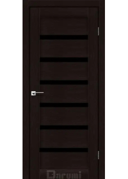 Двері Darumi Doors Vela дуб честнат Чорне скло
