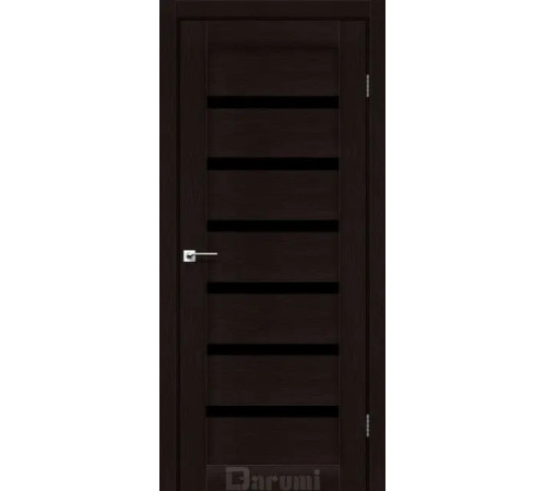 Міжкімнатні Двері Darumi Doors Vela дуб честнат Чорне скло