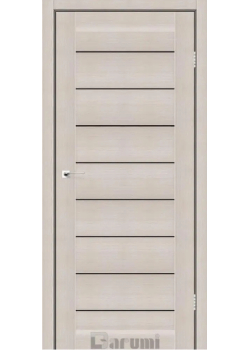 Двері Darumi Doors Leona дуб мембау Чорне скло