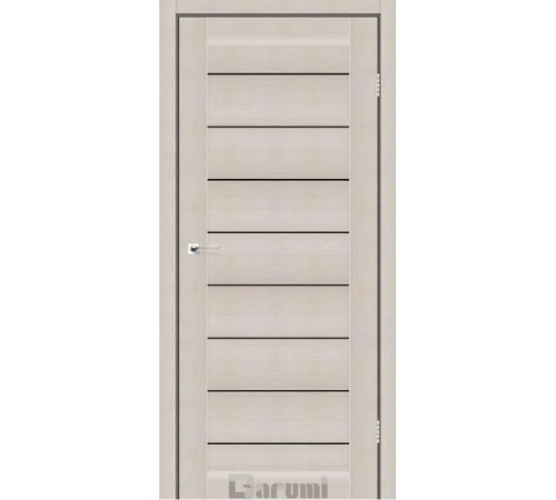 Міжкімнатні Двері Darumi Doors Leona дуб мембау Чорне скло