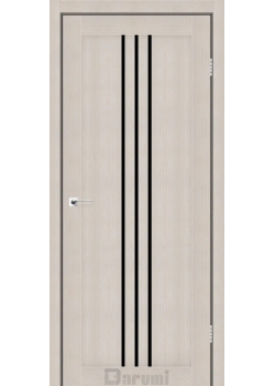 Двері Darumi Doors Christi дуб мембау Чорне скло