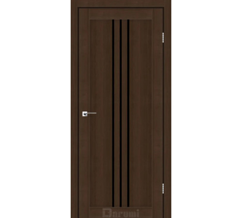 Міжкімнатні Двері Darumi Doors Christi дуб честнат Чорне скло
