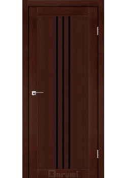 Двері Darumi Doors Christi венге панга Чорне скло