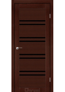 Двері Darumi Doors Mary венге панга Чорне скло