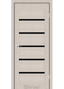 Двері Darumi Doors Tina дуб мембау Чорне скло
