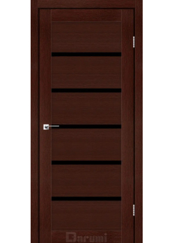 Двері Darumi Doors Tina венге панга Чорне скло