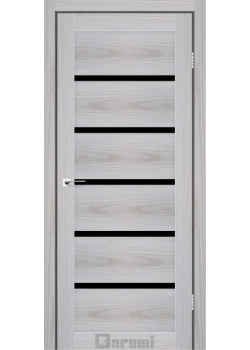 Двері Darumi Doors Tina сіра модрина Чорне скло