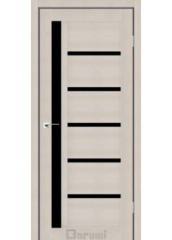 Двері Darumi Doors Arny дуб мембау Чорне скло