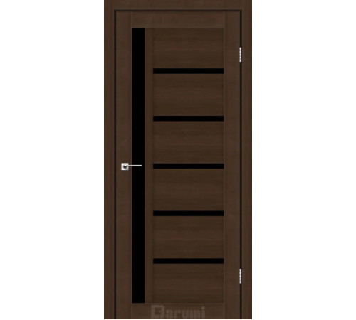 Міжкімнатні Двері Darumi Doors Arny дуб честнат Чорне скло