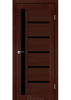 Двері Darumi Doors Arny венге панга Чорне скло