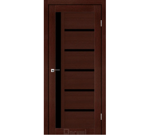 Міжкімнатні Двері Darumi Doors Arny венге панга Чорне скло