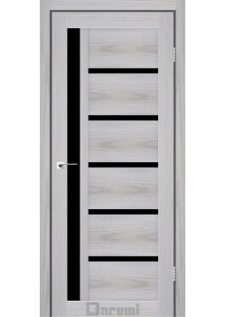 Двері Darumi Doors Arny сіра модрина Чорне скло