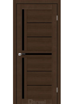 Двері Darumi Doors Sabrina дуб честнат Чорне скло