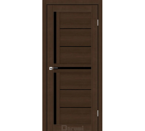 Міжкімнатні Двері Darumi Doors Sabrina дуб честнат Чорне скло