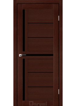 Двері Darumi Doors Sabrina венге панга Чорне скло
