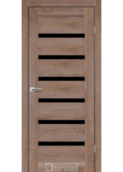Двері Darumi Doors Vela горіх бургун Чорне скло