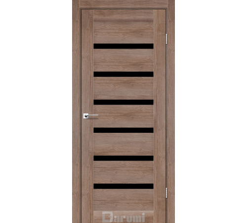 Міжкімнатні Двері Darumi Doors Vela горіх бургун Чорне скло