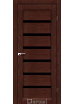 Двері Darumi Doors Vela венге панга Чорне скло