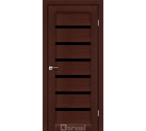 Міжкімнатні Двері Darumi Doors Vela венге панга Чорне скло
