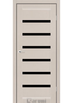 Двері Darumi Doors Vela димчастий краст Чорне скло