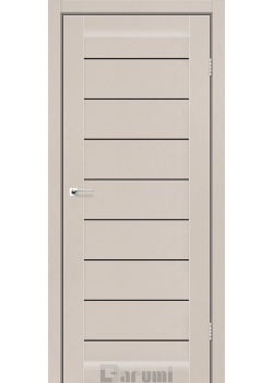Двері Darumi Doors Leona димчастий краст Чорне скло