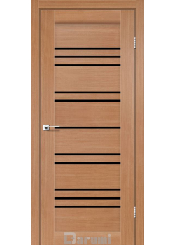Двері Darumi Doors Versal дуб натуральний Чорне скло