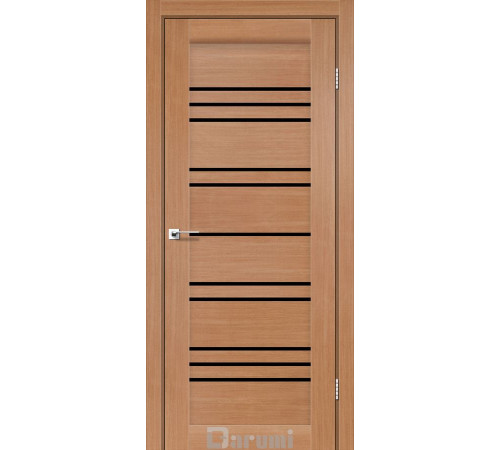 Міжкімнатні Двері Darumi Doors Versal дуб натуральний Чорне скло