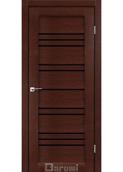 Двері Darumi Doors Versal венге панга Чорне скло