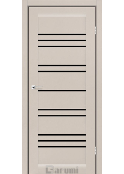 Двері Darumi Doors Versal димчастий краст Чорне скло