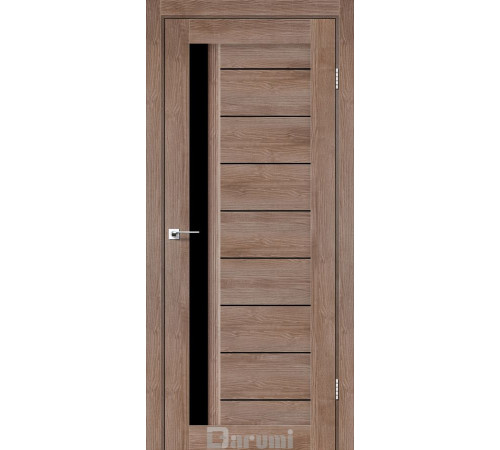 Міжкімнатні Двері Darumi Doors Bordo горіх бургун Чорне скло