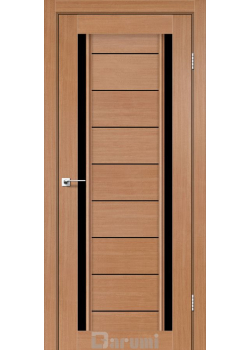 Двері Darumi Doors Madrid дуб натуральний Чорне скло