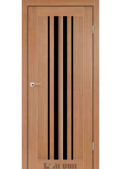 Двері Darumi Doors Prime дуб натуральний Чорне скло