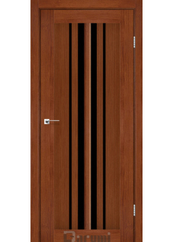 Двери Darumi Doors Prime орех роял Черное стекло