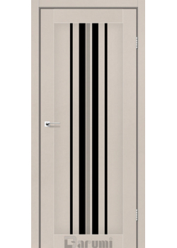 Двери Darumi Doors Prime дымчастый краст Черное стекло